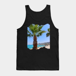 Beautiful photography of ocean waves and blue sky Tank Top